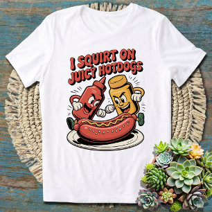 Lusnyt i soporna på Juicy Hotdog - Food Älskare T Shirt