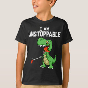 Lusnyt jag är ostoppbar T-Rex Dinosaur Grabber Pu T Shirt