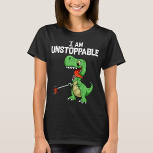 Lusnyt jag är ostoppbar T-Rex Dinosaur Grabber Pu T Shirt