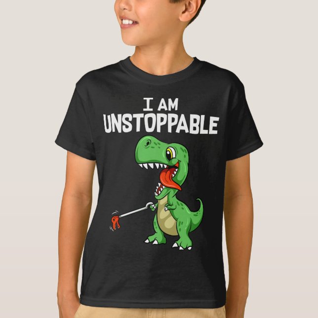 Lusnyt jag är ostoppbar T-Rex Dinosaur Grabber Pun T Shirt (Framsida)