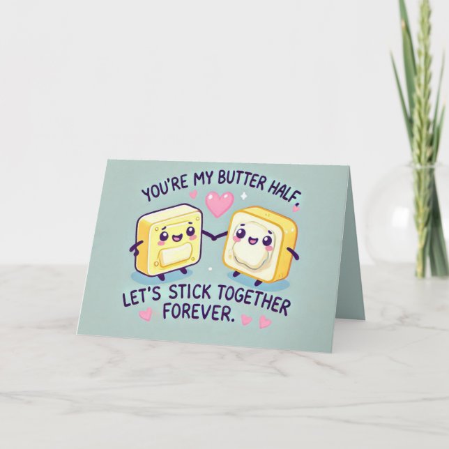 Lusnyt knut, halva valentines day kort (Framsida)