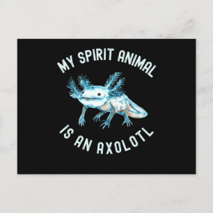 Lusnyt mitt andningsdjur är en Axolotl Vykort