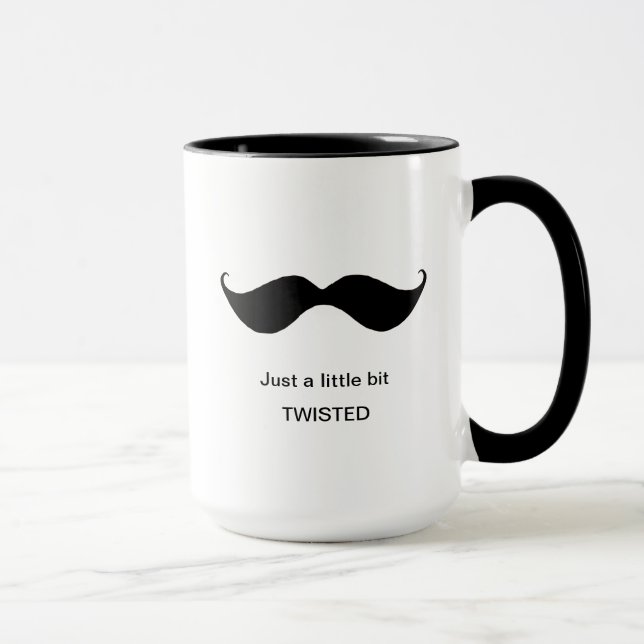 Lusnyt Mustache lite grann med ccentric Mugg (Höger)