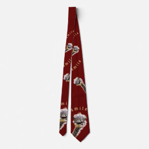 Lusnyt Ostrich Neck Tie med Anpassningsbar Färg el Slips