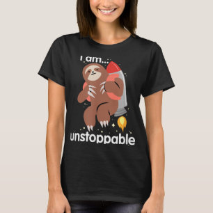 Lusnyt Sloth Shirt Jag är ostoppbar Trex Jetpack S T