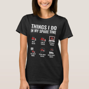 Lusnyt Trucker Sak jag gör i min lediga tid, sex T Shirt