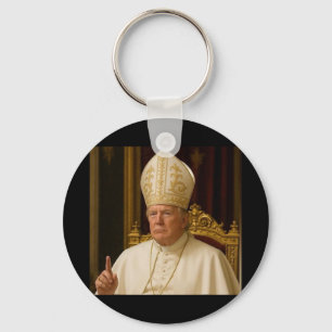 Lusnyt Trump Pope Meme Gear Catholic Vatican Repub Nyckelring