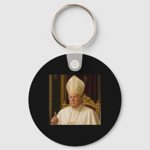 Lusnyt Trump Pope Meme Gear Catholic Vatican Repub Nyckelring