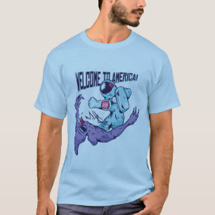 Lusnyt Usa Space Force Astronaut Slår ett alias T Shirt