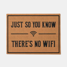 Lusnyt Wifi Rustic Brown Burlap Mönster