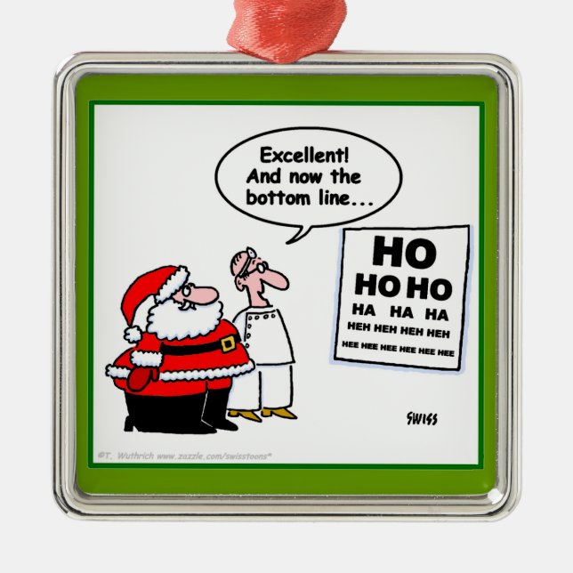 Lusnytomten vid Optometrikers julprydnad Julgransprydnad Metall (Framsidan)