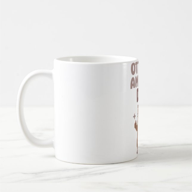 Lusnytter med mustache på terly Fantastisk Pun Kaffemugg (Vänster)