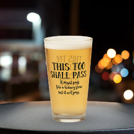 Lusnyttigt även detta ska passera som en njursten glaskopp