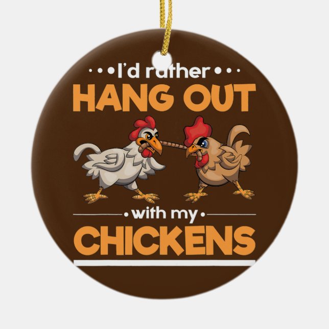 Lusnyttigt lantbruksdjur-ID:t är hangout with Julgransprydnad Keramik (Framsidan)