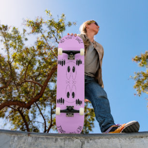 Lusnyttigt Öga Skateboard Smile Ditt Färg