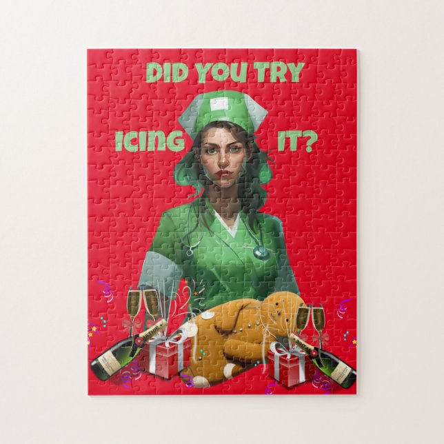 Lusnyttigt sjuksköterska som lockar det Thunder_Co Pussel (Vertikal)