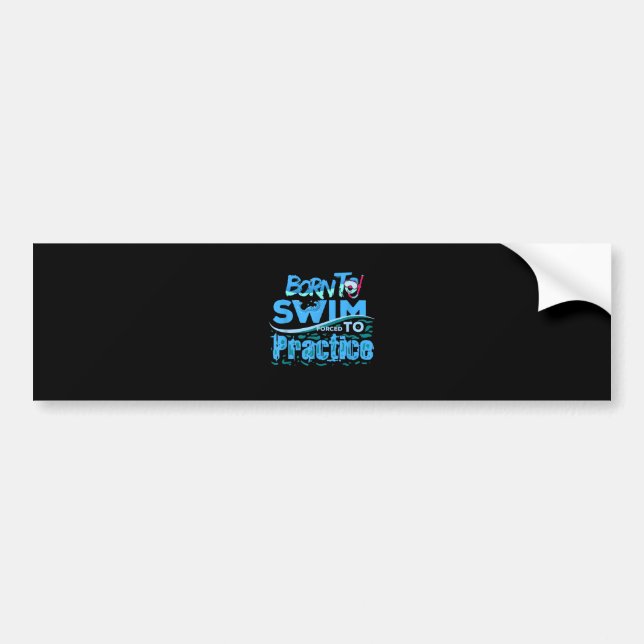 Lusnyttigt Swimming Gift Swimming Design Bildekal (Framsidan)