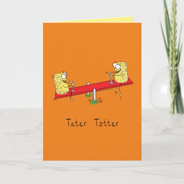 Lusnyttigt Tater Toeter Totter Kids Kort (Framsida)