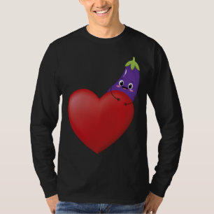 Lusnyväxt med stor hjärtfrukt, grönsaker t shirt