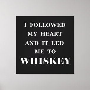 Lusnywhisky citerar humor whiskey ord canvastryck