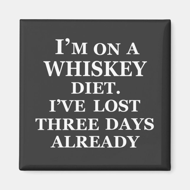 Lusnywhisky citerar humor whiskey ord magnet (Framsidan)