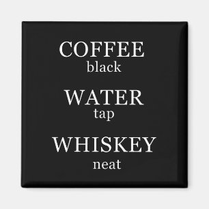 Lusnywhisky citerar humor whiskey ord magnet
