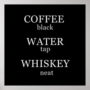 Lusnywhisky citerar humor whiskey ord poster