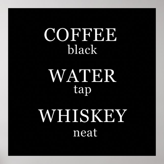 Lusnywhisky citerar humor whiskey ord poster (Framsidan)