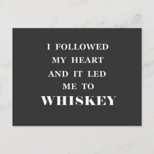 Lusnywhisky citerar humor whiskey ord vykort