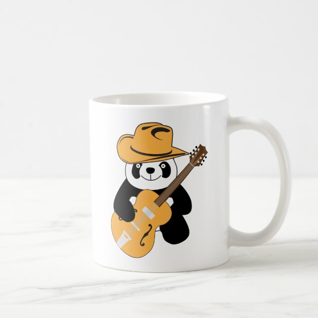 Luspanda med gitarr kaffemugg (Höger)
