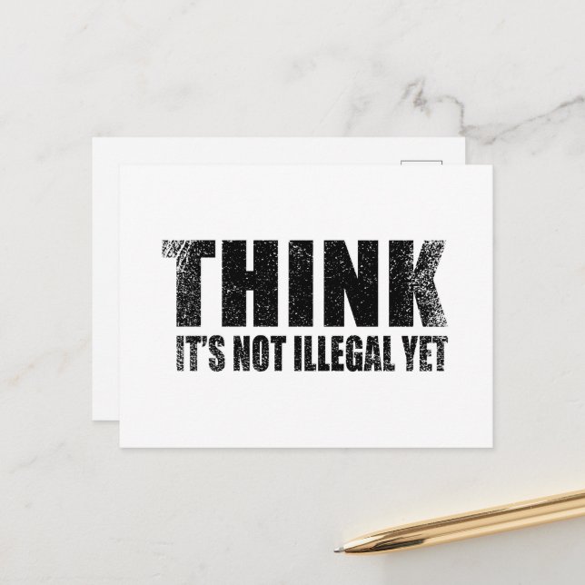 Lussarkastisk slogan vuxen humor sarkasm helg vykort (Fram/Back In Situ)