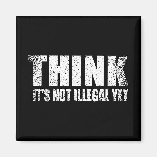 Lussarkastisk slogan vuxen humor sarkasm magnet (Framsidan)