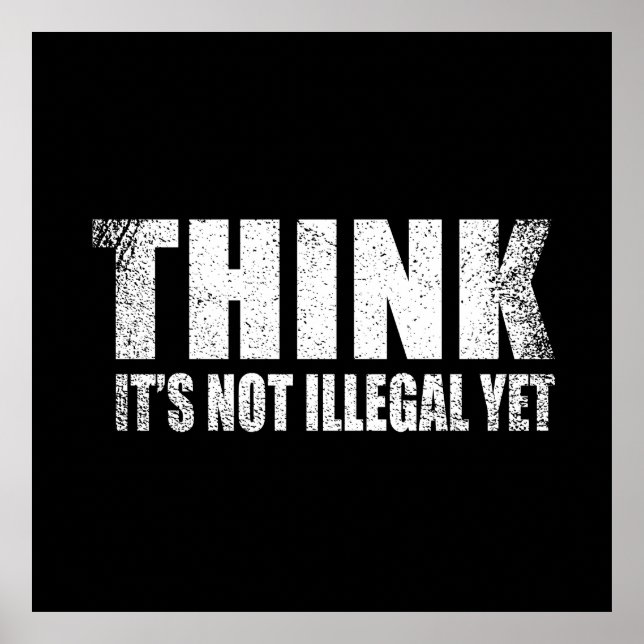 Lussarkastisk slogan vuxen humor sarkasm poster (Framsidan)