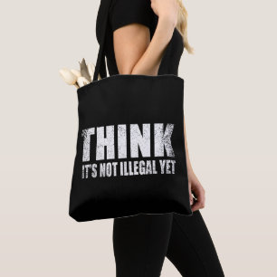 Lussarkastisk slogan vuxen humor sarkasm tygkasse
