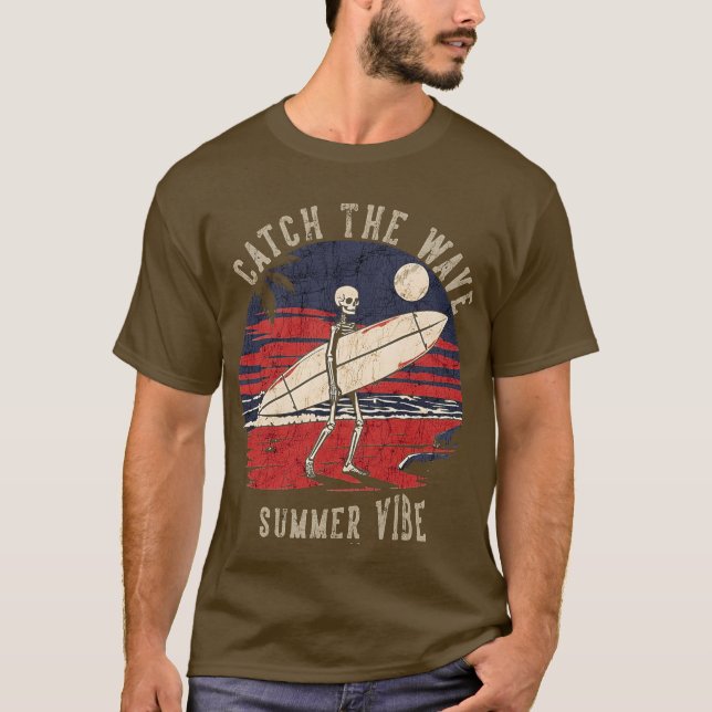 Lusskalle, fånga vågens sommarvibe t shirt (Framsida)