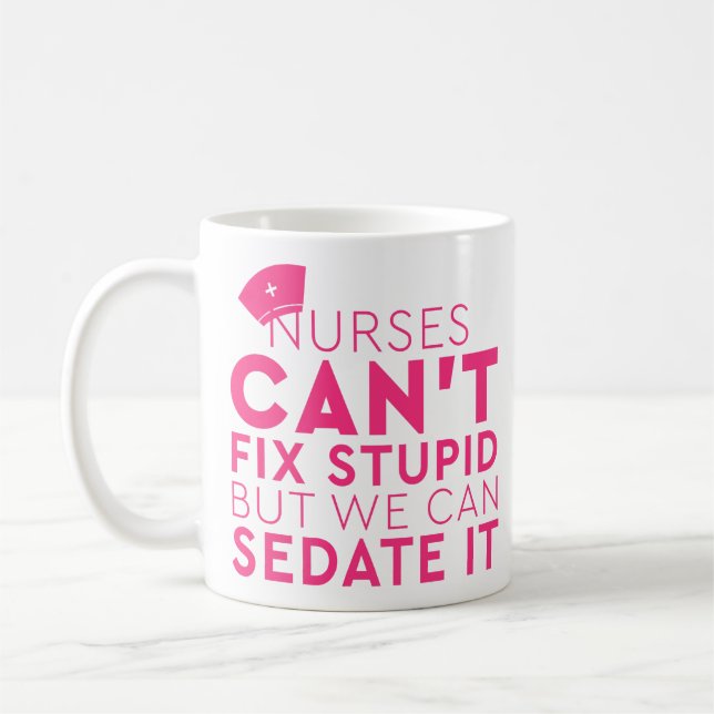 Lussliga sjuksköterskor vi inte kan laga, men vi k kaffemugg (Vänster)