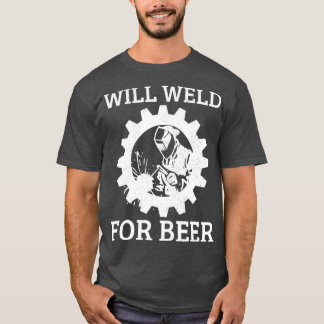 Lusswalder kommer att svettas för Beer Welding Gif T Shirt