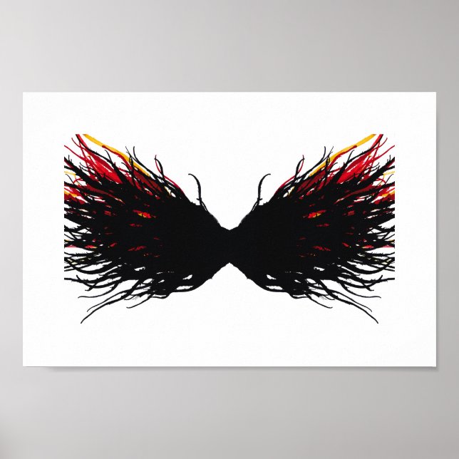 Lust Abstrakt 7 Dödssynder Alkohol Bläck Konst Poster (Framsidan)