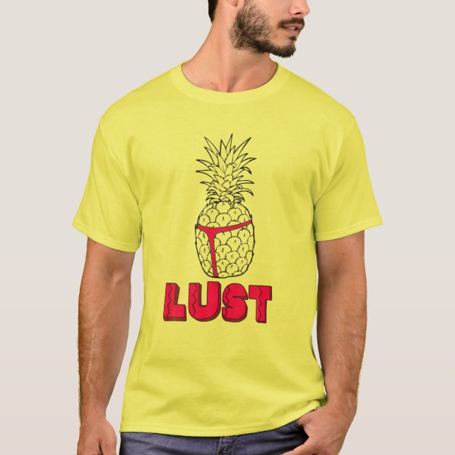 Lust för ananas funny TV Parody Vacation Saker T Shirt (Framsida)