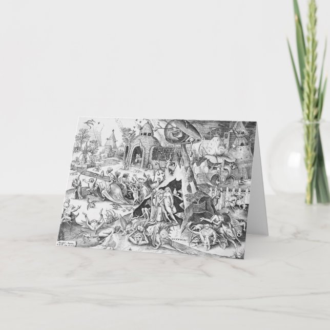 Lust (Luxuria), de sju dödliga sinnen Kort (Framsida)