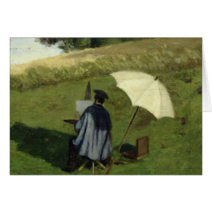 LustDubois målning i den öppna luften, c.1852 Hälsningskort