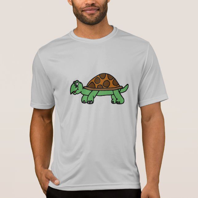 Lustiege Schildkröte T Shirt (Framsida)