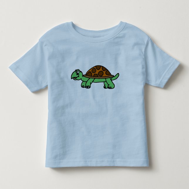 Lustiege Schildkröte T Shirt (Framsida)