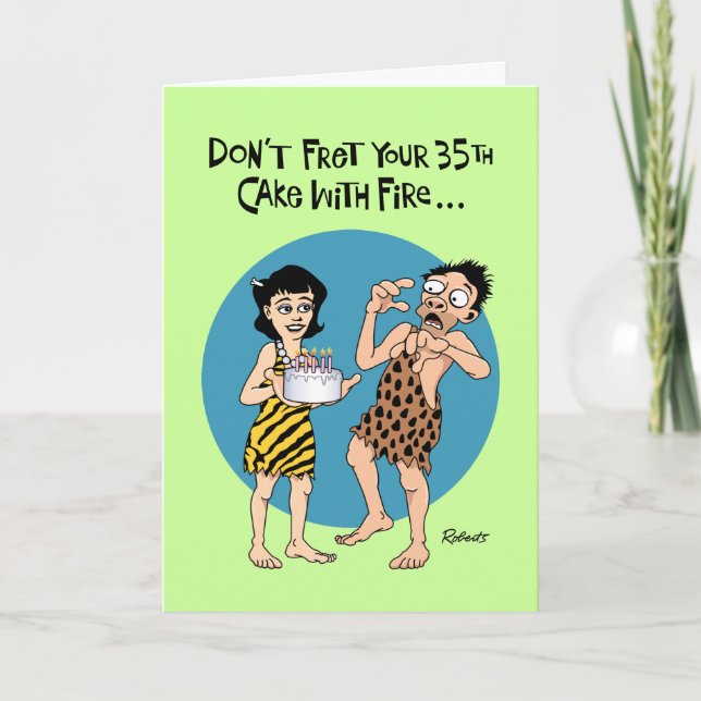 Lustig 35e Birthday Kort (Framsida)