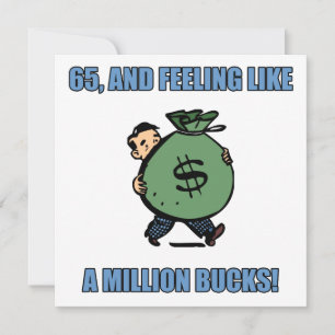 Lustig 65e Birthday Kort