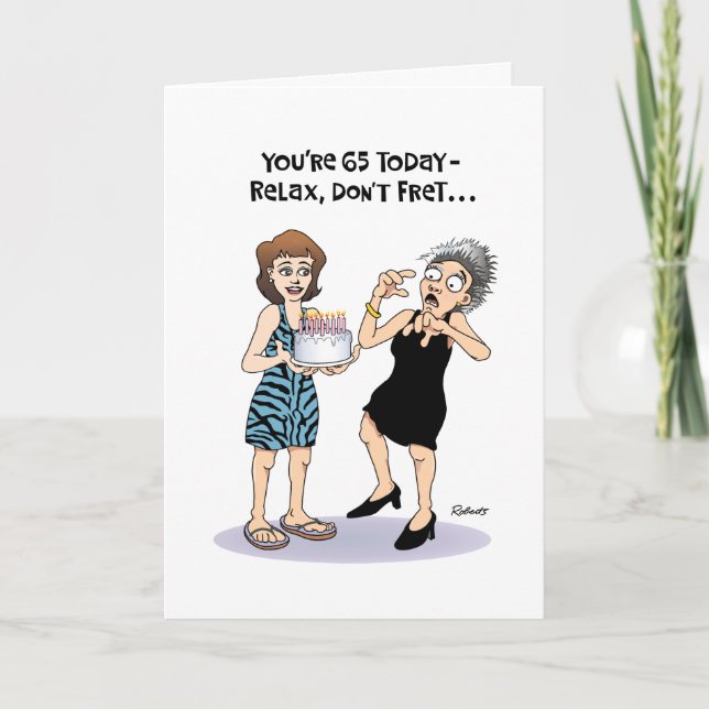Lustig 65e Birthday Kort (Framsida)