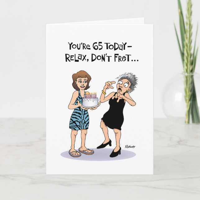 Lustig 65e Birthday Kort (Framsida)