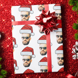 Lustig Anpassningsbar Ansikte Photo Santa Hat jul Presentpapper