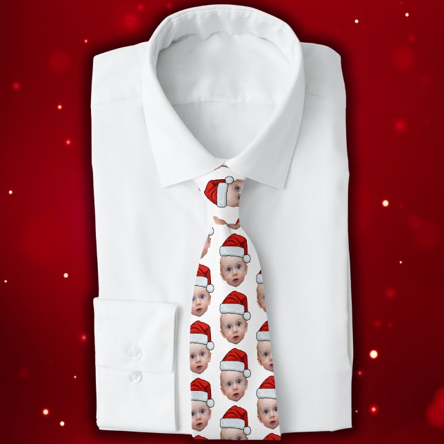 Lustig Anpassningsbar Ansikte Photo Santa Head Jul Slips (Skapare uppladdad)