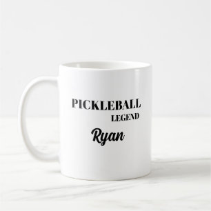 Lustig Anpassningsbar Pickleball Legend Namn Gift Kaffemugg